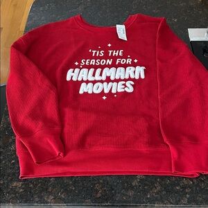 Maurices Red Hallmark Sweatshirt